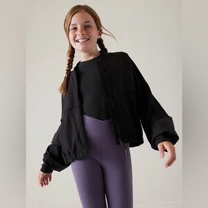 ATHLETA GIRL GOOD DAYS BOMBER kids size 12